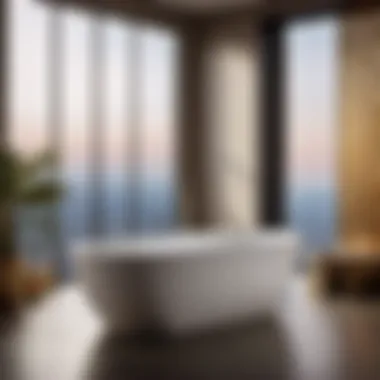 Sophisticated Design of Kohler Air Bath Tub in a Contemporary Space Elegant Kohler Air Bath Tub in Modern Bathroom Setting