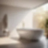 Luxurious Lightweight Bathtub in Modern Bathroom