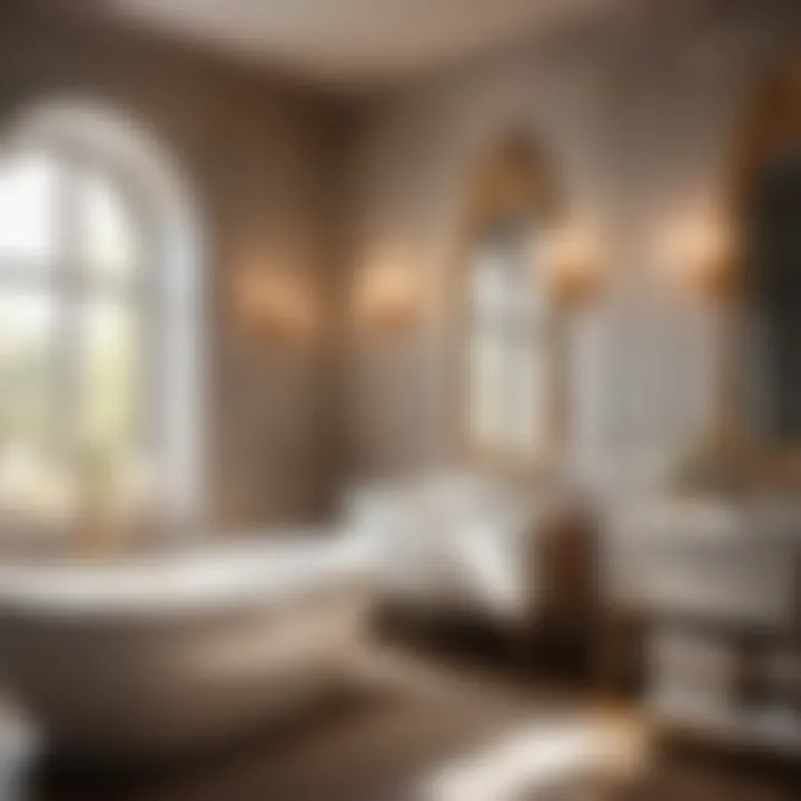 Luxurious Luster Bathroom Paint Finish