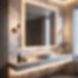 Luxurious Marble Bathroom Counter