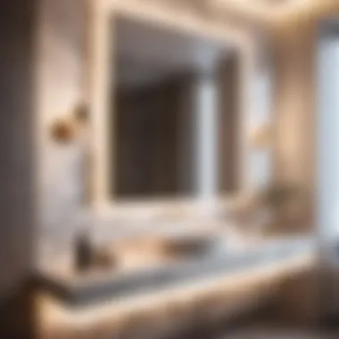 Luxurious Marble Bathroom Counter