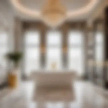 Opulent Marble Accents in Bathroom Renovation Luxurious marble bathroom with freestanding tub