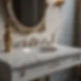 Elegance in Marble: The Foundation of Bathroom Vanity Luxurious Marble Bathroom Vanity Bottom