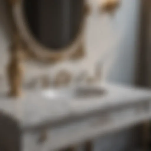 Elegance in Marble: The Foundation of Bathroom Vanity Luxurious Marble Bathroom Vanity Bottom