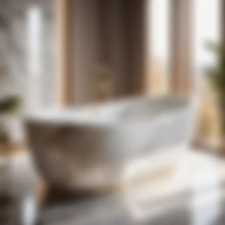 Luxurious Marble Bathtub Design Detail