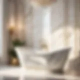 Elegance in Every Detail Luxurious Marble Finish Bathtub