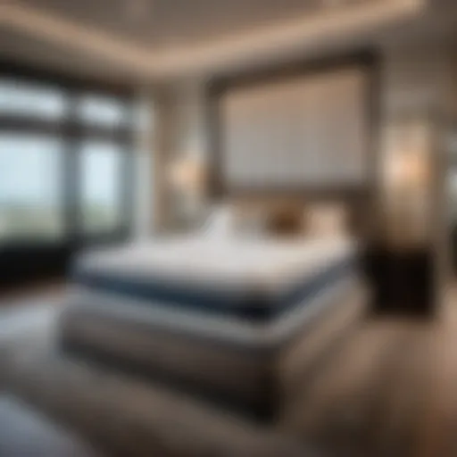 Elegant Mattress Display in Upscale Store