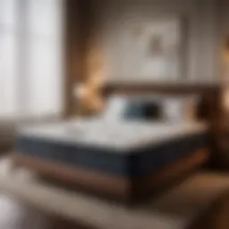 Luxurious memory foam mattress in elegant hotel suite