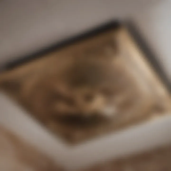 Luxurious metallic accent decorative bathroom exhaust fan cover