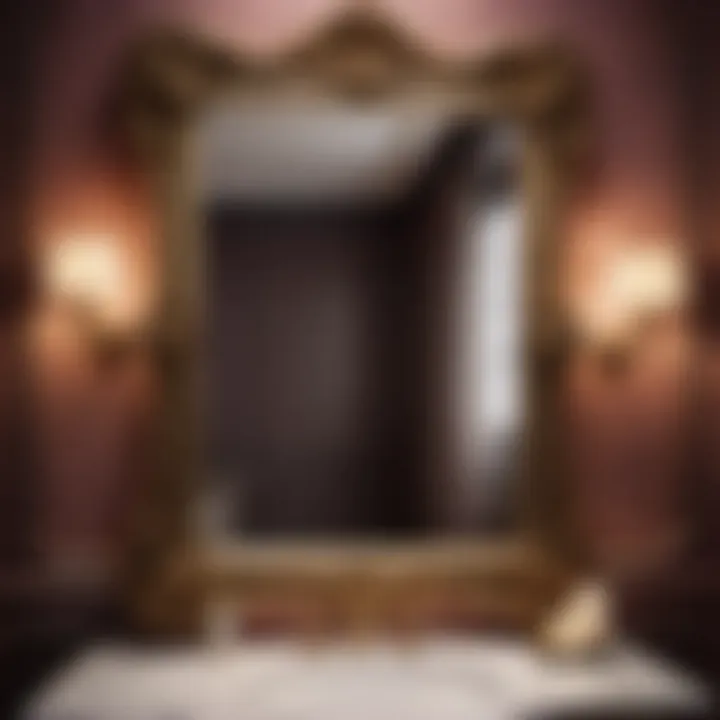 Luxurious vintage-inspired ornate mirror