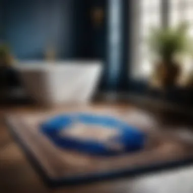 Luxurious Persian Rug in Blue Hues
