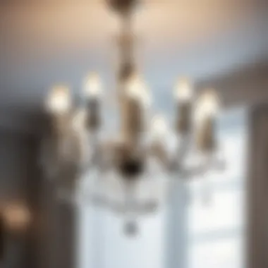 Luxurious Polished Nickel Chandelier