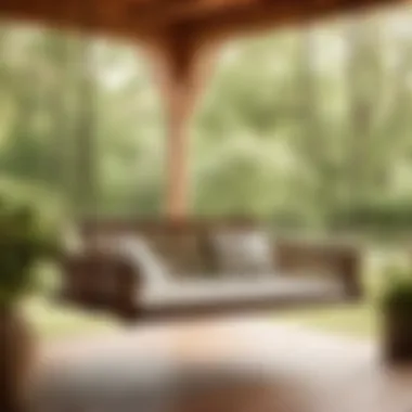 Luxurious Porch Swing Design with Comfort in Mind