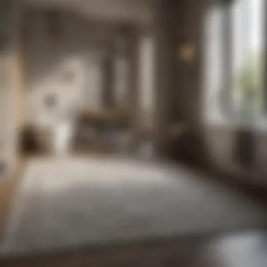 Create a Luxurious Spa Ambience Luxurious reversible contour rug in spa-like setting