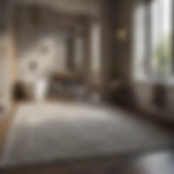 Create a Luxurious Spa Ambience Luxurious reversible contour rug in spa-like setting