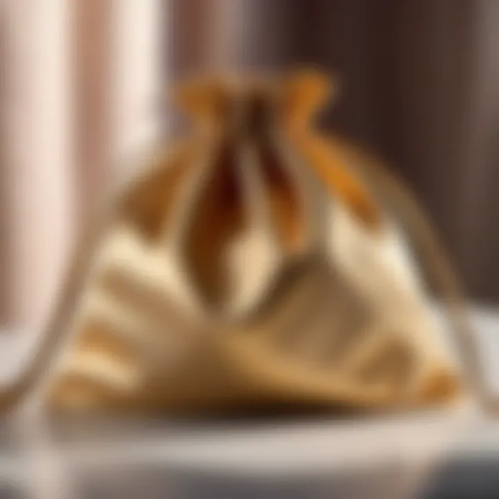Opulent Silk Material Luxurious silk lingerie bag for delicate fabrics