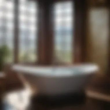 Indulge in a Luxurious Soaking Experience Luxurious Soaking Experience in Cast Iron Bathtub