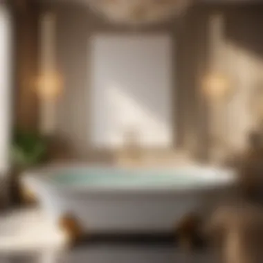 Sumptuous Soaking in a 32-Inch Bathtub Luxurious soaking experience in a 32-inch bathtub