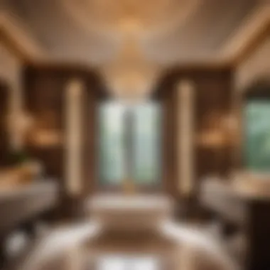 Opulent Spa Oasis Luxurious spa-themed bathroom renovation plan