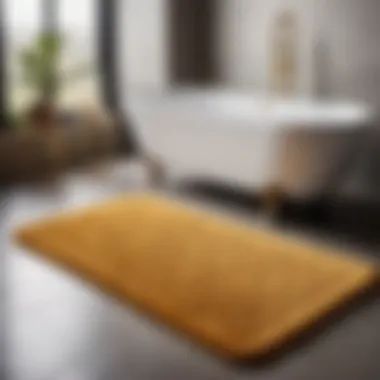 Luxurious ultra-thin bath mat made from premium sustainable materials