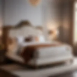 Luxurious Three Quarter Bed with Plush Mattress