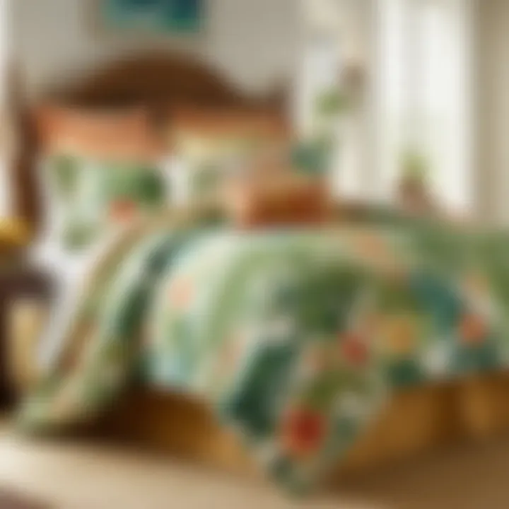 Luxurious Bedding with Tropical Prints in Tommy Bahama Style Luxurious Tommy Bahama bedding with tropical prints and soft textures