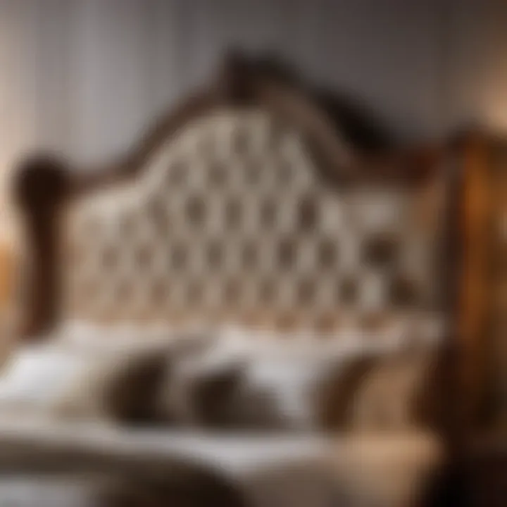 Luxurious Upholstered Headboard Detail