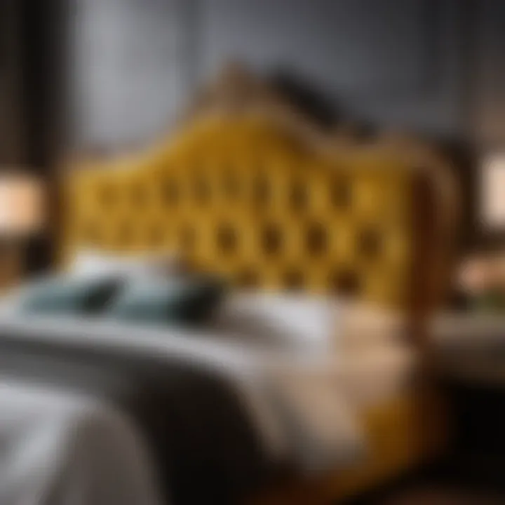 Luxurious Velvet Upholstered Celandine Headboard Luxurious Velvet Upholstered Celandine Headboard