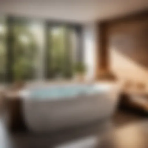 Luxurious Walk-In Bathtub with Hydrotherapy Jets