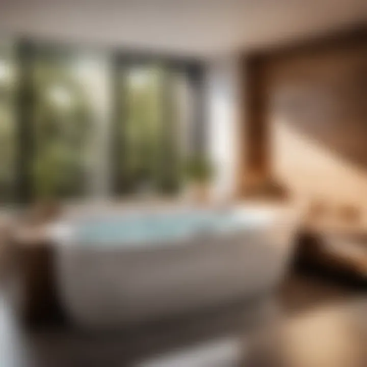 Luxurious Walk-In Bathtub with Hydrotherapy Jets