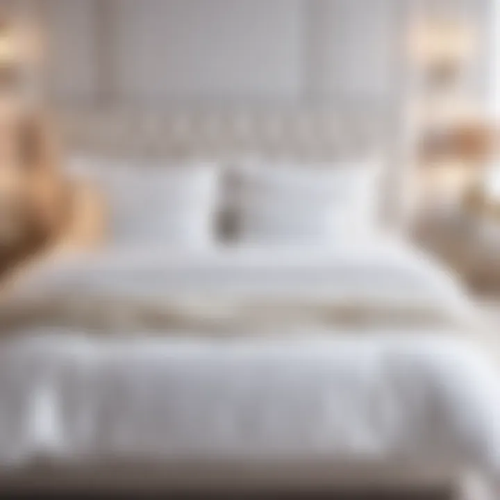 Luxurious White Bedding in White Bedroom