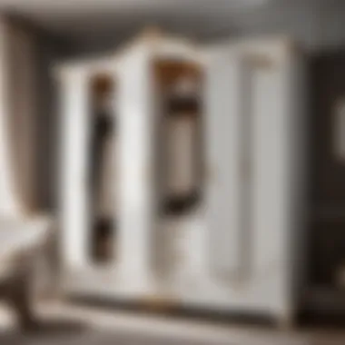 Opulent White Wardrobe with Timeless Appeal Luxurious White Wardrobe with Timeless Elegance