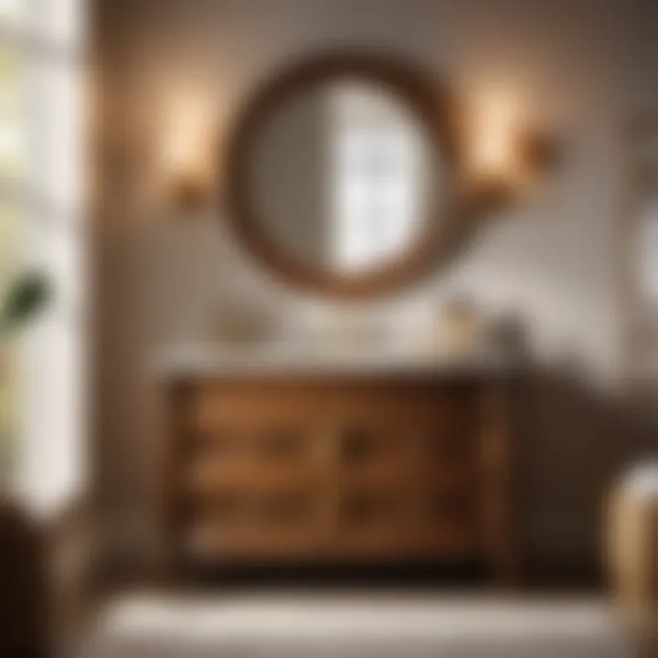 Luxurious wood 24-inch bathroom vanity