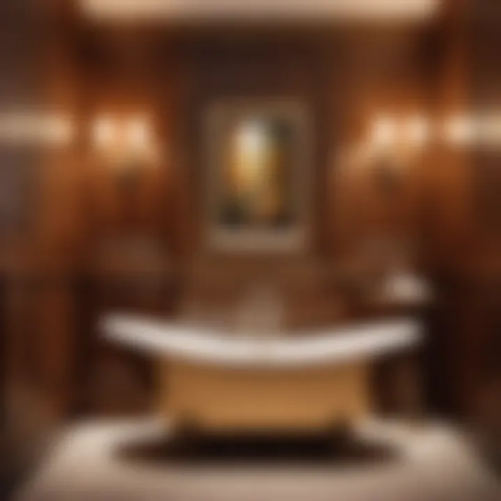 Wood Wonder Luxurious wood panel wainscoting in a classic bathroom