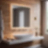 Luxury bathroom fixtures in modern design