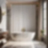 Exquisite Marble Bathroom Set with Shower Curtain Luxurious Marble Bathroom Set