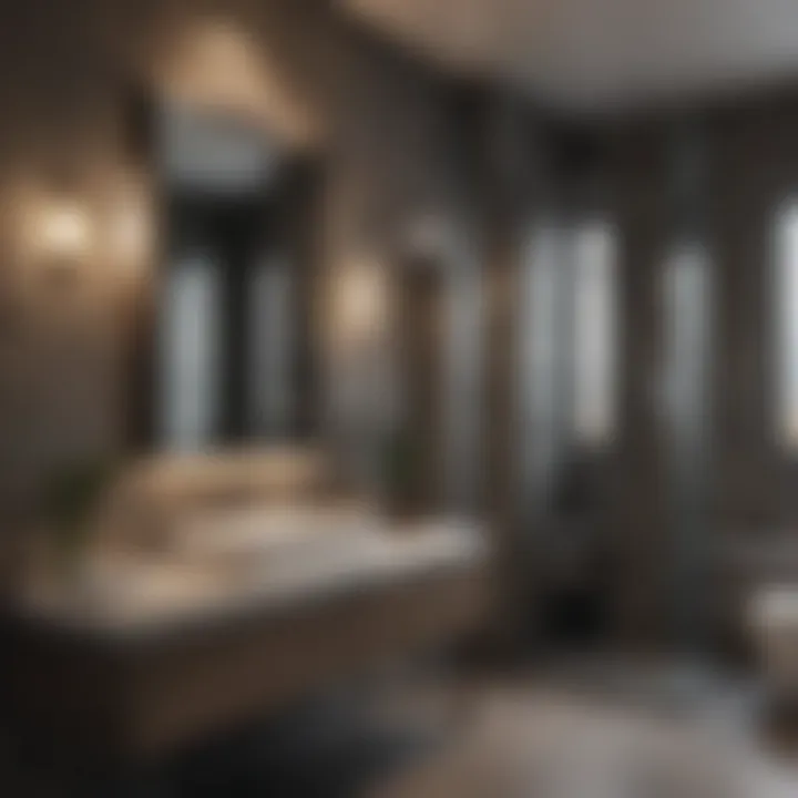 Trendy materials used in upscale bathroom renovations