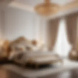 Luxury bedroom furniture showcase with elegant design