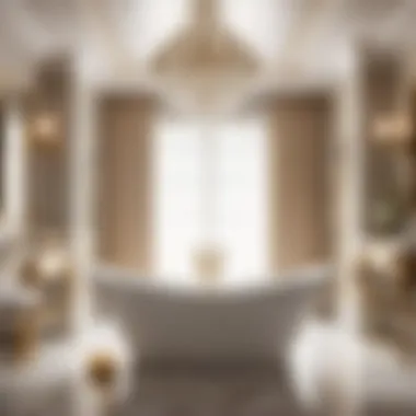 Luxurious Bathing Experience An assortment of luxurious accessories and bath essentials for a double person bathtub