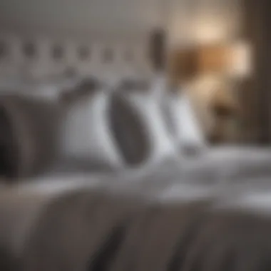 Chic Grey Satin Bedding and Pillows