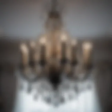 Glamorous Grey Crystal Chandelier