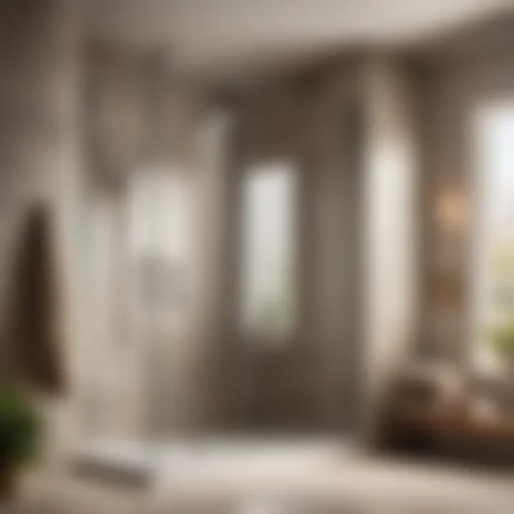 Sleek Glass Shower Enclosure Featuring a Relaxing Rainfall Showerhead Glass Shower Enclosure with Rainfall Showerhead