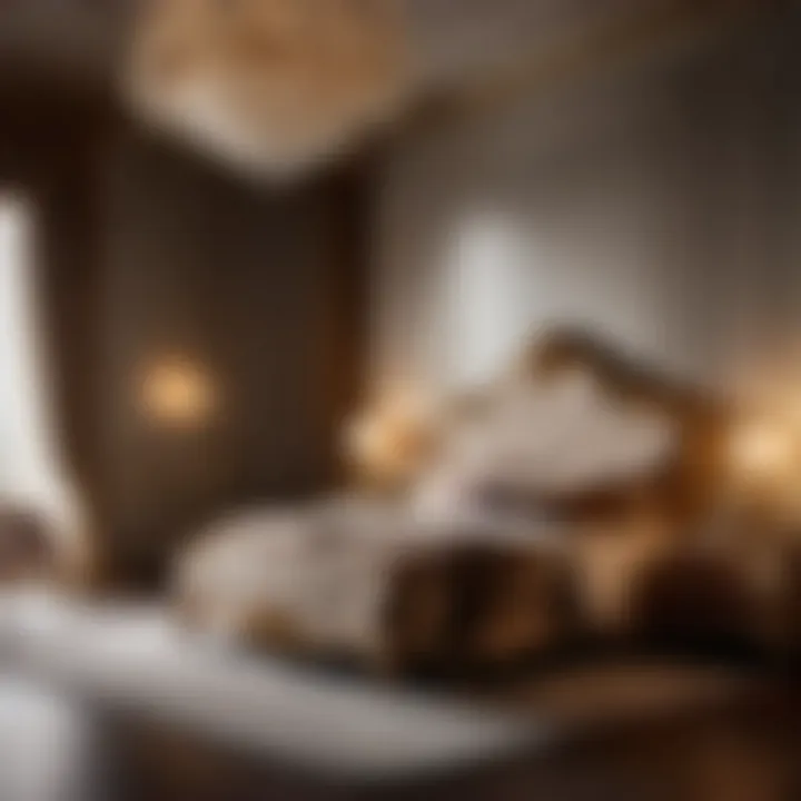 Luxurious materials used in Italian bedroom set