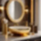 Exquisite Louis Vuitton Bathroom Set - Golden Elegance