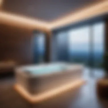 Elevate Your Bathing Experience with Hydrotherapy Jets Luxurious Two-Person Bathtub with Hydrotherapy Jets