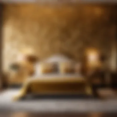 Opulent Gold Embossed Luxury Wallpaper