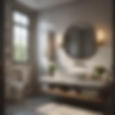 Elevating Bathroom Style and Design Stylish bathroom decor with innovative material choices and lighting