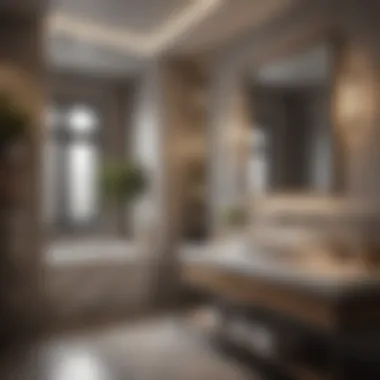 Contemporary Bathroom Functionality Luxurious bathroom space with contemporary features and smart storage solutions