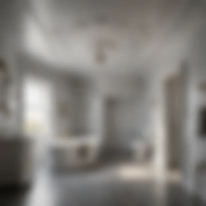 Illustration of maintenance tips for long-lasting bathroom ceiling paint