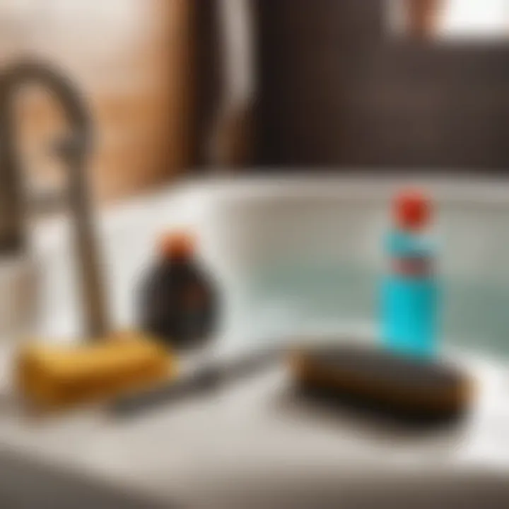 Maintenance tools for cleaning heated air bathtub